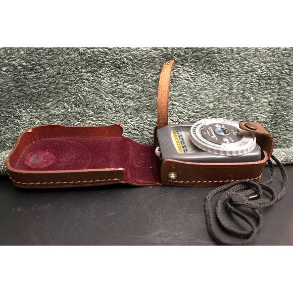 NOS Gossen Lunasix Light Meter With Brown Leather Case Vintage Immaculate - Picture 11 of 13